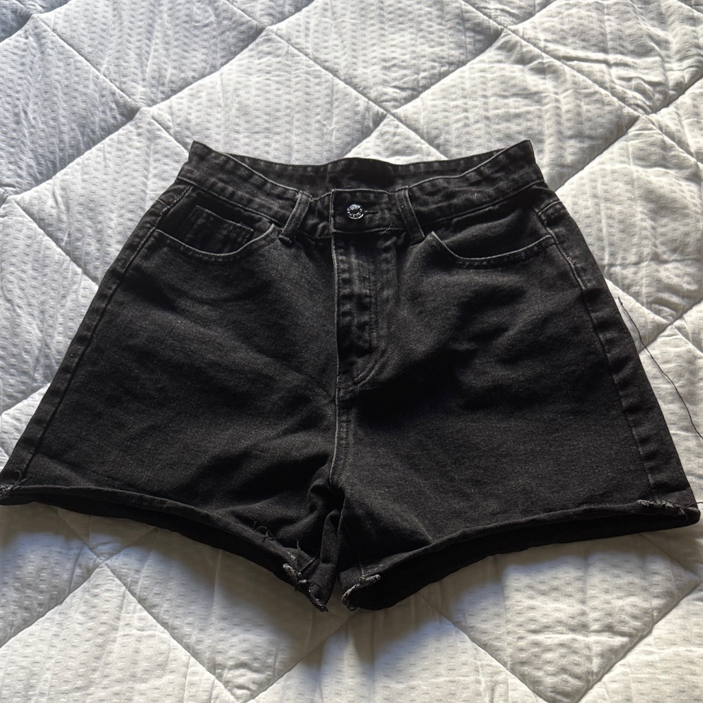 Shein Black Denim Jean Shorts